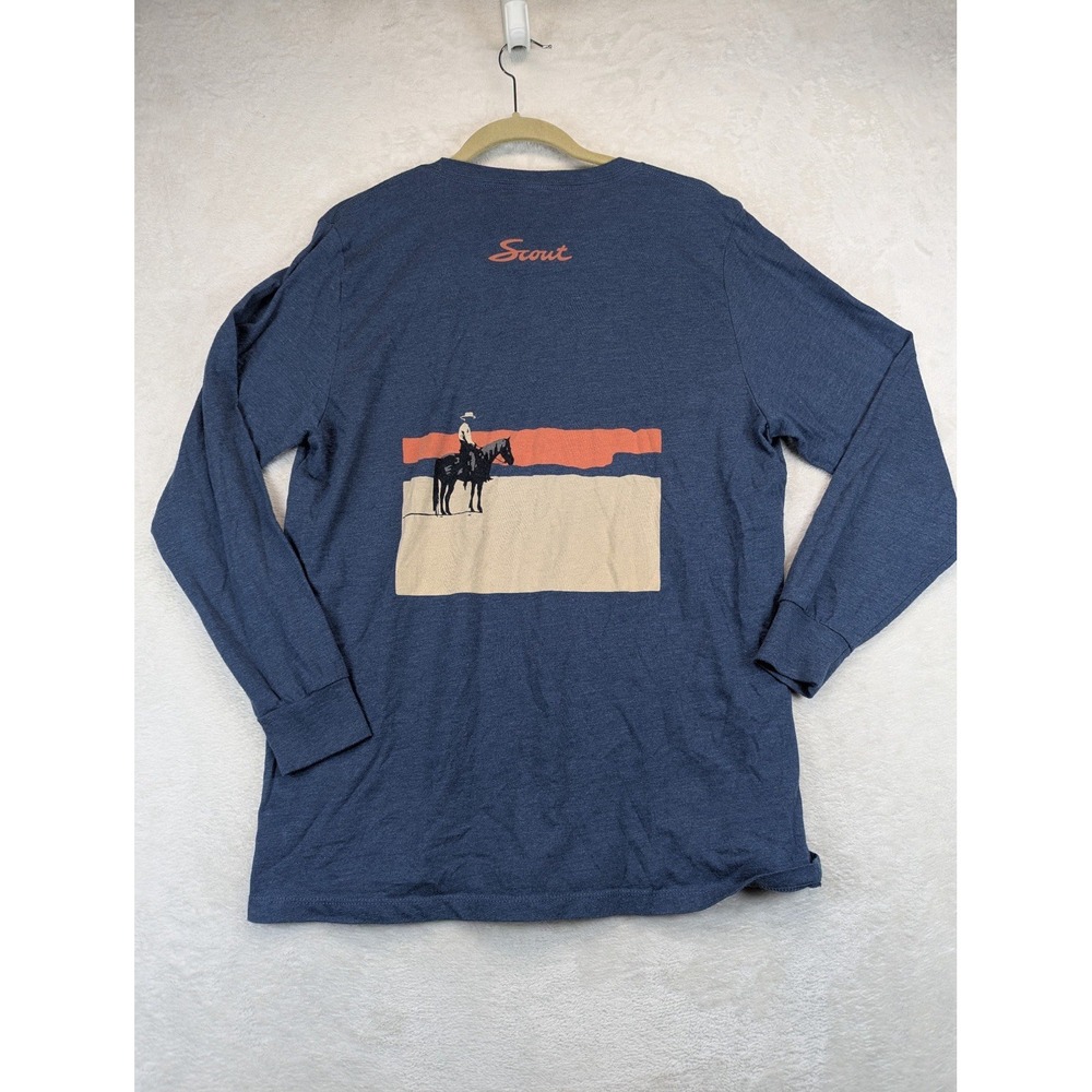 International Harvester Scout 4x4 T Shirt L Cowboy Western Graphic Long Sleeve